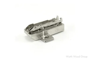 Tiomos Adjustment Wing Mounting Plate with Pre-Mounted Euro Screws, 4-Point Fixing, Nickel-Plated, Screw-On, 2mm | GRF058139762228