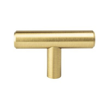 Berenson Tempo Series Modern Brushed Gold 2"L x 1/2" (12.5 mm) W Knob, - 0829-2MDB-P | 29MM | H08292MDB