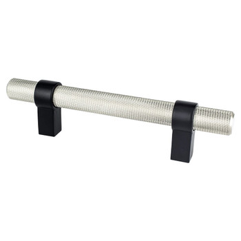 Berenson Radial Reign Length | 96mm CC, Brushed Nickel and Matte Black | H50674BPN55