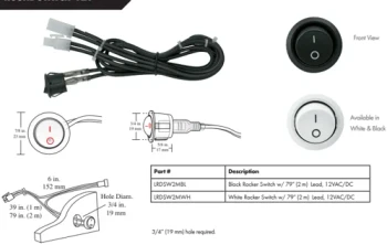 Tresco 12VDC Starter/Link/Extension Cord | 245cm | LLEDLINKD2451