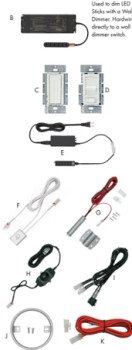 Pro Value Series Rev-A-Shelf LED 2W Warm White Puck Light, Black | PROLPK2W3BL1