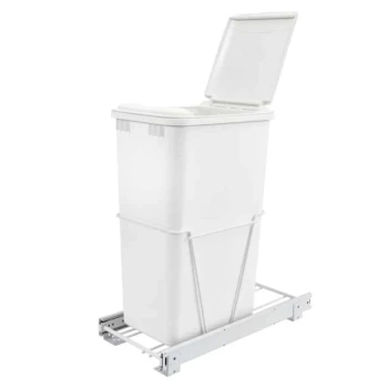 Rev-a-Shelf RV Series Pullout Waste Container - 50 QT., 10-3/4" (273mm) W x 22" (559mm) D x 23-1/4" (591mm) H | RV12PB50