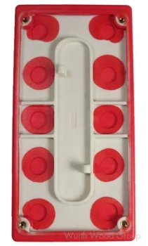 SurfPrep Replacement Pad No Hole 7 x 3-2/3" Rectangle Pad - Non-Vacuum Hook and Loop, - SPBP3X7 | SPBP3x7