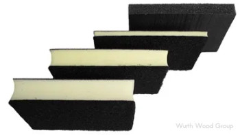 SurfPrep Interface Pad Hard No Hole 4 x 3" Rectangle Pad - Non-Vacuum Hook and Loop, - SPIP3X4F7MM | SPIP3X4F7MM