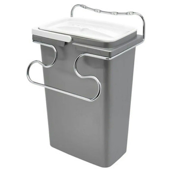 Wire Swing Out Silver Waste Container | 5SOWC81