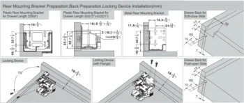 Pro 600 Undermount Full Extension Drawer Slide | 12" 3/4" Drawer | PRO63412B