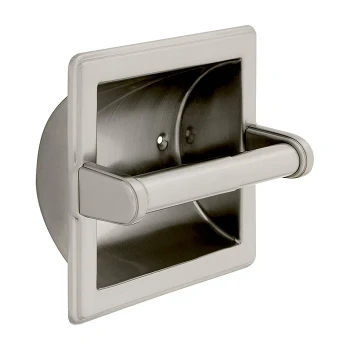 Jamestown Series Toilet Paper Holders, Recessed 3-3/4" Center to Center Satin Nickel | 9097SN