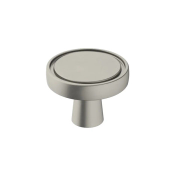 Amerock Destine Series Satin Nickel 1-3/8 in (35 mm) Diameter Knob, - BP36857G10 | BP36857G10