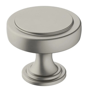 Amerock Exceed Series Satin Nickel 1-3/8 in (35 mm) Diameter Knob, - BP36880G10 | BP36880G10