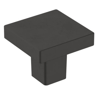 Amerock Monument Series Matte Black 1-3/16 in (30 mm) Diameter Knob, - BP36905FB | BP36905FB