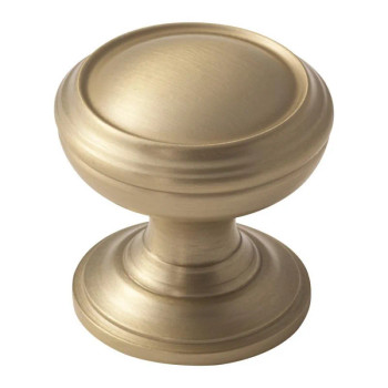 Amerock Revitalize Series Golden Champagne 1-1/4 in (32 mm) Diameter Knob, - BP55342BBZ | BP55342BBZ