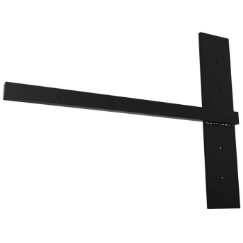 Stud Mounted Floating Shelf Brkt FL Blk 14X18X0.75 | FB04332