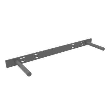6" x 34-1/2" Floating Shelf Support Rod Bracket, Steel Finish | FB08614 - Overview