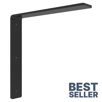 Federal Brace Hidden Countertop Brackets Black | 20x2x20 | FB30061