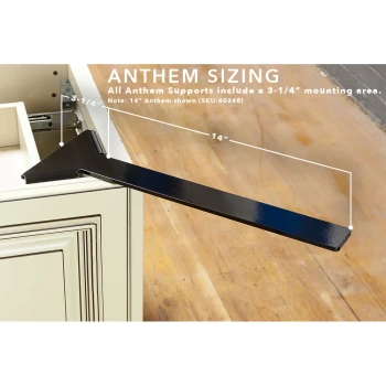 Anthem Hidden Corner Overhang Support BL 12x6.5x2 | FB40246