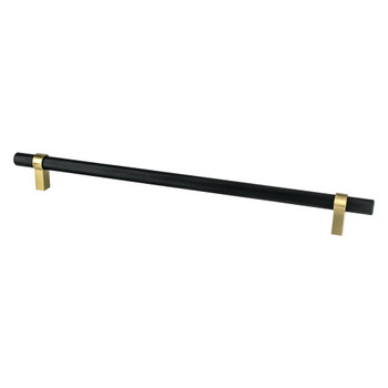 Matte Black Bar & Mbg Posts App Pull 18" CC | Bar Pulls | H5138455MDB