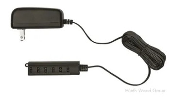 Wall Mount Power Supply W/6 Snap Block 15W 12VDC | LDCELT15WPCON1