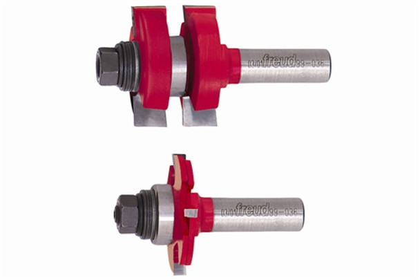 Freud Adjustable Tongue and Groove Router Bit Set