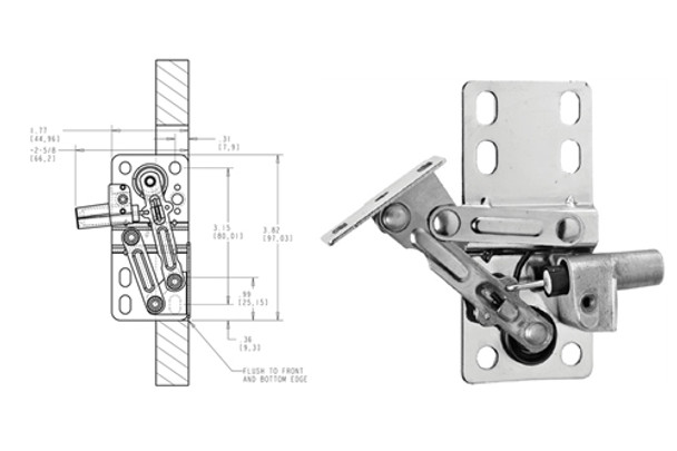 Tip-Out Tray Hinges