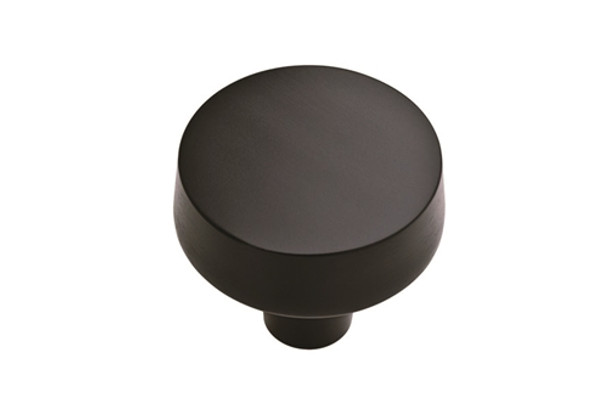 Soft Modern - Round Knob - Flat Black