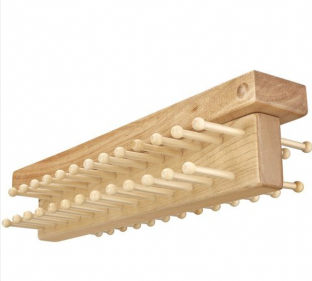 16 Inch Maple Tie Butler, Natural Wood Top-MNT 1/ctn