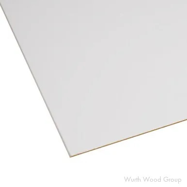Wilsonart White Vinyl Side | Melamine, 1/4"X49"X97" | 14WV1SMDF