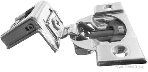 Blum Compact 39C Soft-Close BLUMOTION 1-5/16" Overlay Face-Frame Hinges Nickel, 110° Screw-On - 39C355B.21 | 39C355B21
