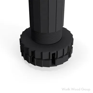 4-1/8" - 5-1/8" Smile System Cabinet Leveler, Black (400/Box) | 45011TTZ