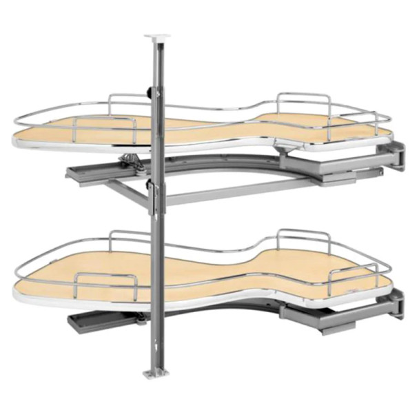 Rev-A-Shelf The Cloud 2-Tier Right Hand Blind Corner Kit for 15" Opening in Maple, Standard Slides, 5372-15-MP-R | 537215MPR