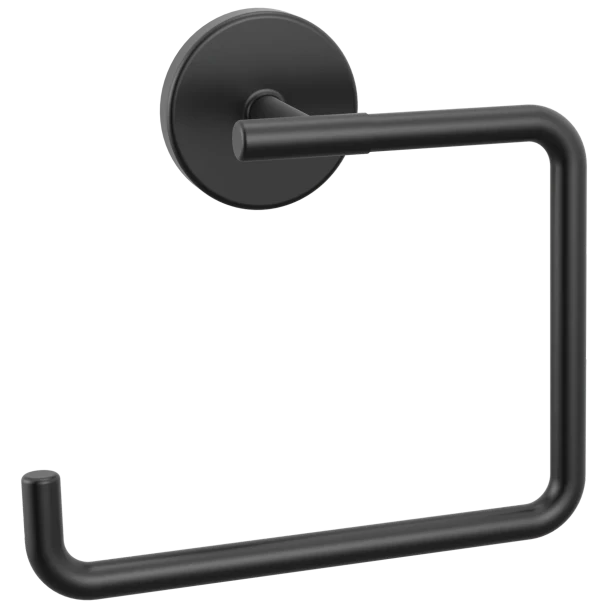 Liberty Hardware Trinsic Towel Ring | Flat Black | 759460BL