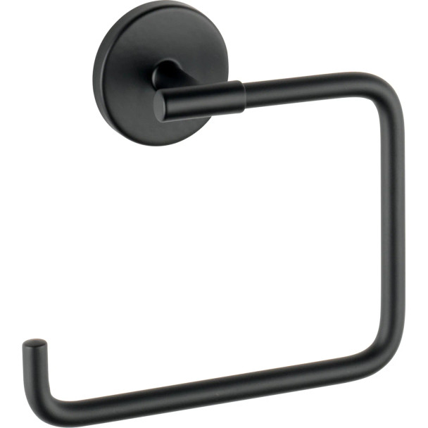 Liberty Hardware Trinsic Towel Ring, Matte Black | 759460BL