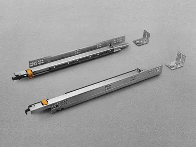 Salice Progressa 18" Soft-Close Full Extension Undermount Drawer Slides, Zinc - G5U6S457XXF6 | G5U6S457XXF6