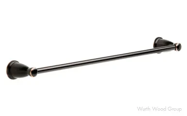 Liberty Hardware Kinla Towel Bar | Matte Black, 24" | KIN24MB
