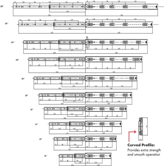 Niceco PRO 3.0 Bracket for Drawer Slides, Rear-Mount, Screw On | Brackets | PRO30RB