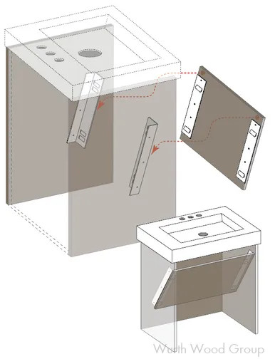 Ada Modesty Panel Bracket | PRODDLMPBWH