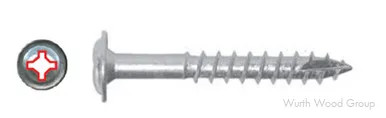 Round Washer Head #2 Recex® Combo Drive Type 17 Point Coarse Thread, 8 X 1-1/4 | WW39399