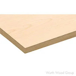 3/4â€³ Maple A1 Plain Sliced White MDF ( 48.5" X 96.5") | 34MA1WPSFC
