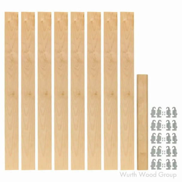 Rev-A-Shelf 4PIL Maple 2-3/8" Pilaster System, 4PIL-54-238-1, 54 13/32”  X 2.38" | 4PIL542381