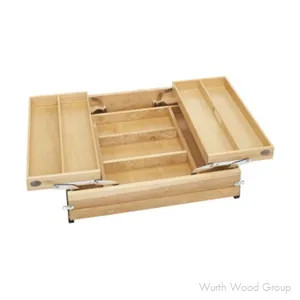 Rev-A-Shelf 4WTMD Series 21"W Maple Wood Drawer System Soft-close Full extension Slides, Door Mount - 4WTMD-24HSC-1 | 4WTMD24HSC1