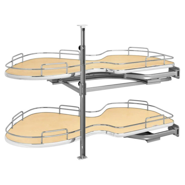 Rev-A-Shelf The Cloud 2-Tier Right Hand Blind Corner Kit for 21" Opening in Maple, Standard Slides, 5372-21-MP-R | 537221MPR