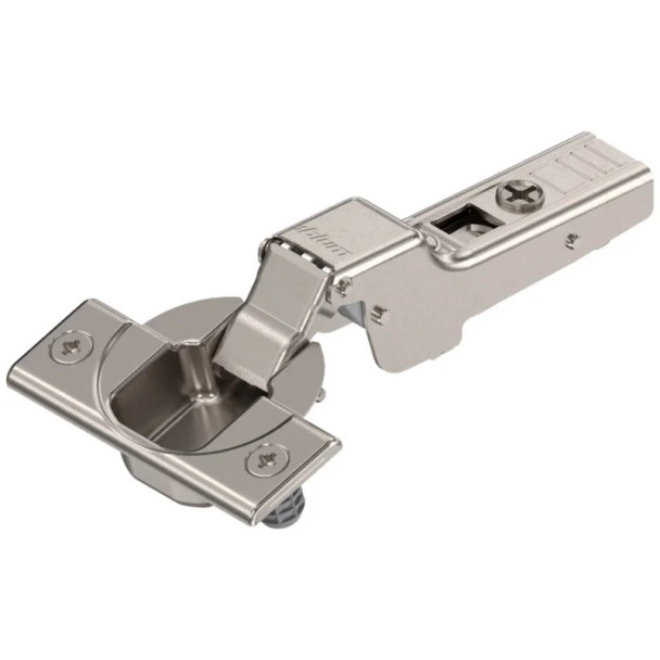 Blum CLIP Top Self-Close Half Overlay Face-Frame;Frameless Hinges Nickel, 110 deg Dowel - 71T3680, 110 Degree | 71T3680