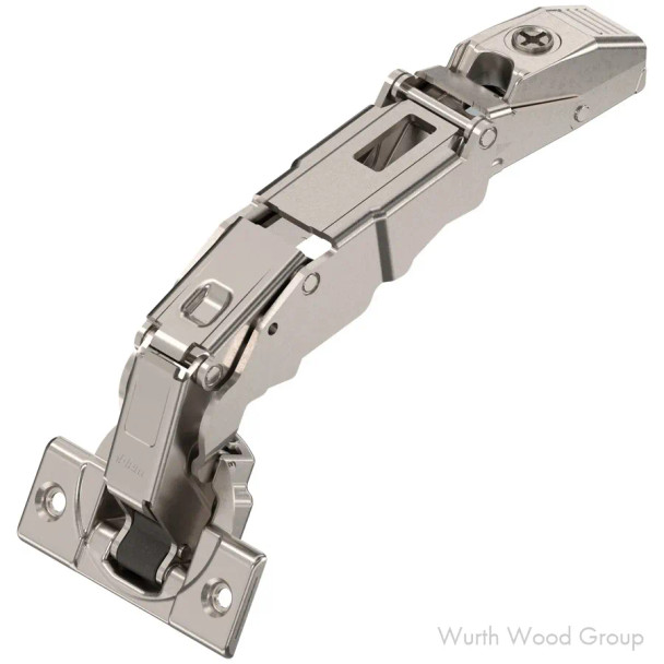 Blum CLIP Top Self-Close Full Overlay Face-Frame;Frameless Zero Protrusion Hinges Nickel, 155° Screw-On - 71T7550, 155 DEGREE | 71T7550