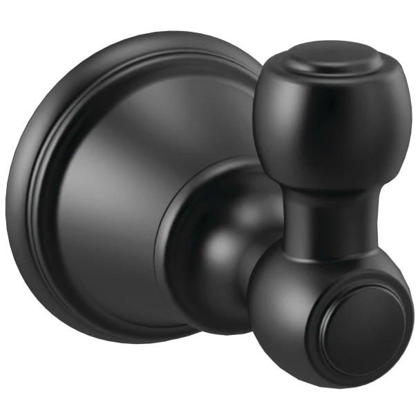 Liberty Hardware Robe Hook Matte Black | Woodhurst | 73235BL