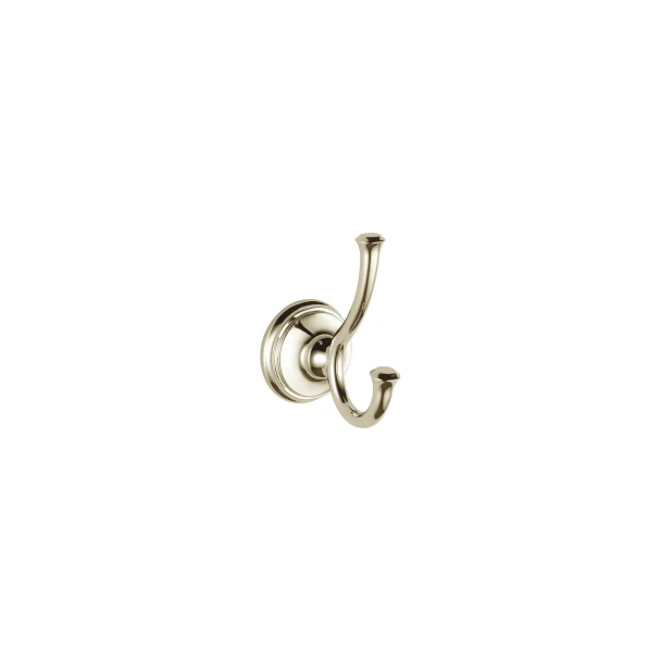Liberty Hardware Cassidy Double Robe Hook | Polished Nickel | 79735pn
