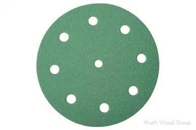 Wurth Abrasives Emerald 5" Velcro Discs 9 Hole | 850630301296150