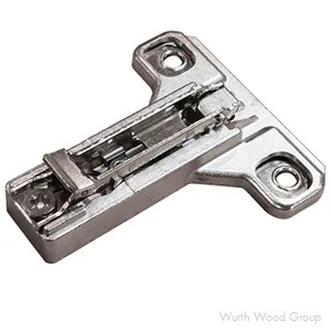 Clip-On Cam Adjustable Face Frame Mounting Plate, Nickel-Plated, Screw-On, 6mm | BAU3R69