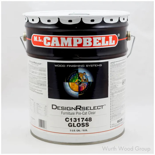 Designer Select Precat Clear Gloss, 5 Gallon - Ml Campbell 00C131748-20 | C1317485