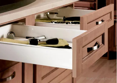 Zargen 6036 Drawer Side Slide with 100lb Capacity, 3/4 Extension, Self-Closing, 3-3/8", White Epoxy, 14, 13-3/4"X3-3/8"H | GR1189604