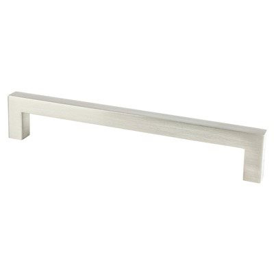 Berenson Contemporary Advantage One CC Champagne Square Pull | Brushed Nickel, 160mm | H90154BPN