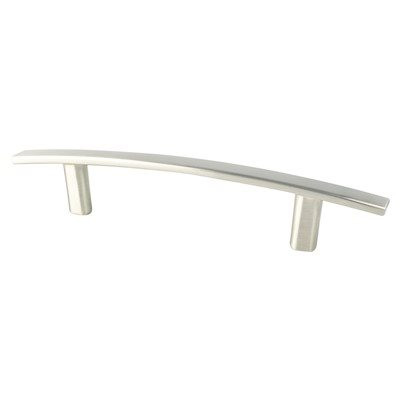 Berenson Transitional Advantage One CC Polished Chrome Bow Pull | Brushed Nickel, 96mm | H91711BPN